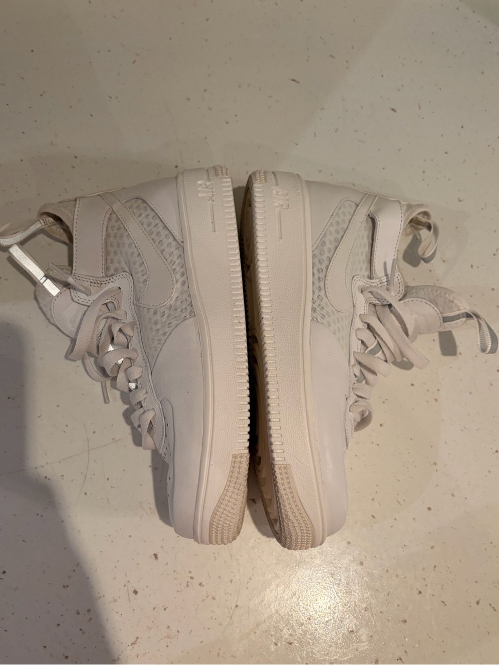 Nike White Mid-Top Sneaker with Air Sole - Picture 6 of 12